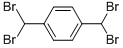 structure of CAS# 1592-31-0, 1,4-Bis(Dibromomethyl)-Benzene;.Alpha.,.Alpha.,.Alpha.',.Alpha.'-Tetrabromo-P-Xylene;.Omega.,.Omega.,.Omega.',.Omega.'-Tetrabromo-P-Xylene;Inchi=1/C8h6br4/C9-7(10)5-1-2-6(4-3-5)8(11)12/H1-4,7-8
