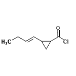 CAS#: 159468-64-1， 2-[(1E)-1-Buten-1-Yl]Cyclopropanecarbonyl Chloride