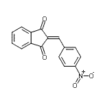 结构式 CAS# 15951-41-4, 2-(4-硝基苄基亚基)-1H-茚-1,3(2H)-二酮