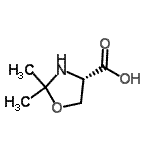 CAS#: 159585-65-6， (4S)-2,2-Dimethyl-1,3-Oxazolidine-4-Carboxylic Acid