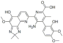 CAS#: 15964-31-5， 5-Amino-4-(2-Hydroxy-3,4-Dimethoxyphenyl)-6-(5-Hydroxy-4-Methoxy-2,2-Dimethyl-2H-Imidazo[4,5-h]Quinolin-8-Yl)-3-Methyl-2-Pyridinecarboxylic Acid