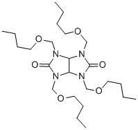 CAS#: 15968-37-3， 1,3,4,6-Tetrakis(butoxymethyl)tetrahydroimidazo(4,5-d)imidazole-2,5(1H,3H)-dione
