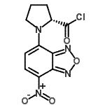 结构式 CAS# 159717-69-8, 1-(7-硝基-2,1,3-苯并恶二唑-4-基)-D-脯氨酰氯