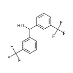 结构式 CAS# 1598-89-6, 二[3-(三氟甲基)苯基]甲醇