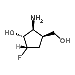CAS#: 160189-51-5， (1R,2S,3S,5S)-2-Amino-5-Fluoro-3-(Hydroxymethyl)Cyclopentanol