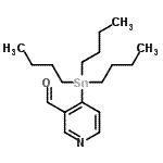 structure of CAS# 160351-06-4, 4-(Tributylstannyl)Nicotinaldehyde;(3-Formylpyridin-4-yl)tributylstannane;3-Formyl-4-(tributylstannyl)pyridine;4-(Tributylstannyl)-3-pyridinecarboxaldehyde