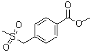 structure of CAS# 160446-22-0, Methyl 4-[(Methylsulfonyl)Methyl]Benzoate;4-(Methylsulfonylmethyl)benzoic acid methyl ester;4-Methanesulfonylmethylbenzoic acid methyl ester;METHYL 4-(METHANESULFONYLMETHYL)BENZOATE