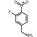 structure of CAS# 160538-52-3, 1-(3-Fluoro-4-Nitrophenyl)Methanamine;3-Fluoro-4-nitrobenzylamine