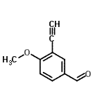 CAS#: 160625-49-0， 3-Ethynyl-4-Methoxybenzaldehyde
