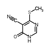 CAS#: 16071-28-6， 4-(Methylsulfanyl)-6-Oxo-1,6-Dihydro-5-Pyrimidinecarbonitrile