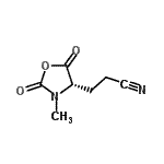 CAS#: 160880-93-3， 3-[(4S)-3-Methyl-2,5-Dioxo-1,3-Oxazolidin-4-Yl]Propanenitrile