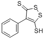 structure of CAS# 16101-90-9, 5-Mercapto-4-Phenyl-3H-1,2-Dithiole-3-Thione;5-Mercapto-4-Phenyl-3H-1,2-Dithiole-3-Thione, 4-Phenyl-5-Sulphanyl-3H-1,2-Dithiole-3-Thione, 3-Oxo-4-Phenyl-5-Sulphanyl-3H-1,2-Dithiole;5-MERCAPTO-4-PHENYL-3H-1,2-DITHIOLE-3-THIONE;5-MERCAPTO-4-PHENYL-1,2-DITHIOLE-3-THIONE