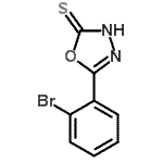 结构式 CAS# 161013-20-3, 5-(2-溴苯基)-1,3,4-恶二唑-2-硫醇