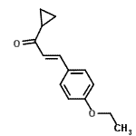 CAS 登录号：161152-27-8， (2E)-1-环丙基-3-(4-乙氧基苯基)-2-丙烯-1-酮