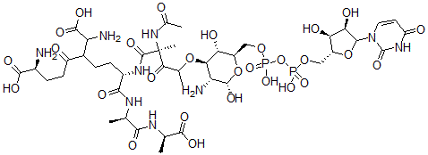 CAS#: 16124-22-4， Udp-N-Acetylmuramic Acid Pentapeptide