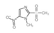 structure of CAS# 1615-53-8, 1-Methyl-2-Methylsulfonyl-5-Nitroimidazole;1-Methyl-2-Methylsulfonyl-5-Nitro-Imidazole;2-Mesyl-1-Methyl-5-Nitro-Imidazole;Sulfonidazole