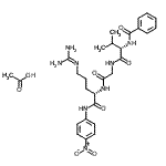 CAS#: 161572-28-7， N-Benzoyl-L-Valylglycyl-N<Sup>5</Sup>-(Diaminomethylene)-N-(4-Nitrophenyl)-L-Ornithinamide Acetate (1:1)