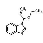 结构式 CAS# 161607-20-1, 1-(1-乙氧基-2-丙烯-1-基)-1H-苯并三唑