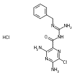 CAS#: 161804-20-2， 3,5-Diamino-N-[(E)-Amino(Benzylamino)Methylene]-6-Chloro-2-Pyrazinecarboxamide Hydrochloride (1:1)