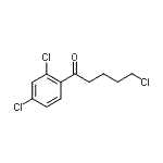 结构式 CAS# 161829-91-0, 5-氯-1-(2,4-二氯苯基)-1-戊酮
