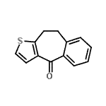 structure of CAS# 1622-55-5, 9,10-Dihydro-4H-Benzo[4,5]Cyclohepta[1,2-b]Thiophen-4-One;[b]-thiophen-4-one;9,10-Dihydro-4H-benzo[4,5]cyclohepta;9,10-dihydro-4H-benzo[4,5]cyclohepta[b]thiophen-4-one
