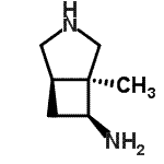CAS#: 162205-86-9， (1R,5S,6S)-5-Methyl-3-Azabicyclo[3.2.0]Heptan-6-Amine