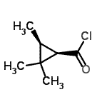CAS#: 162224-57-9， (1R,3S)-2,2,3-Trimethylcyclopropanecarbonyl Chloride