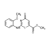 CAS#: 16238-40-7， Methyl 2-[(2-Methoxyphenyl)Amino]-4-Oxo-4H-1,3-Thiazine-6-Carboxylate