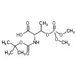 structure of CAS# 162554-18-9, O-(Dimethoxyphosphoryl)-N-{[(2-Methyl-2-Propanyl)Oxy]Carbonyl}-L-Threonine;L-Threoni<wbr>ne, O-(di<wbr>methoxyph<wbr>osphinyl)<wbr>-N-[(1,1-<wbr>dimethyle<wbr>thoxy)car<wbr>bonyl]-;N -BOC-O- -L-THREO;O-(Dimeth<wbr>oxyphosph<wbr>oryl)-N-{<wbr>[(2-methy<wbr>l-2-propa<wbr>nyl)oxy]c<wbr>arbonyl}-<wbr>L-threonin
