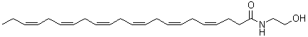 structure of CAS# 162758-94-3, (4Z,7Z,10Z,13Z,16Z,19Z)-N-(2-Hydroxyethyl)-4,7,10,13,16,19-Docosahexaenamide;