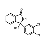 structure of CAS# 16289-13-7, 3-(3,4-Dichlorophenyl)-3-Hydroxy-1-Isoindolinone;Chlorthalidone Impurity G