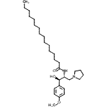 CAS#: 163042-37-3， N-[(1R,2R)-1-Hydroxy-1-(4-Methoxyphenyl)-3-(1-Pyrrolidinyl)-2-Propanyl]Hexadecanamide