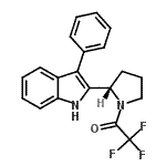 CAS#: 163064-67-3， 2,2,2-Trifluoro-1-[(2S)-2-(3-Phenyl-1H-Indol-2-Yl)-1-Pyrrolidinyl]Ethanone