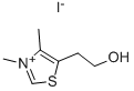 结构式 CAS# 16311-69-6, 3,4-二甲基-5-(2-羟基乙基)噻唑鎓碘化物