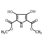 structure of CAS# 1632-19-5, Dimethyl 3,4-Dihydroxy-1H-Pyrrole-2,5-Dicarboxylate;DIMETHYL 3,4-DIHYDROXYPYRROLE-2,5-DICARBOXYLATE;DIMETHYL3,4-DIHYDROXYPYRROLE-2,5-DICARBOXYLATE;methyl 3,<wbr>4-dihydro<wbr>xy-5-(met<wbr>hoxycarbo<wbr>nyl)pyrro<wbr>le-2-carb<wbr>oxylate