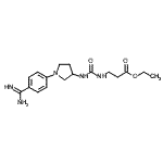 CAS#: 163250-90-6， Ethyl 3-[[1-(4-Carbamimidoylphenyl)Pyrrolidin-3-Yl]Carbamoylamino]Propanoate
