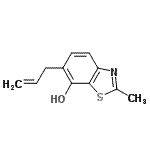 CAS#: 163299-44-3， 6-Allyl-2-Methyl-1,3-Benzothiazol-7-Ol