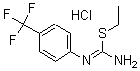 结构式 CAS# 163490-78-6, N-[4-(三氟甲基)苯基]-硫代氨基亚胺酸乙酯盐酸盐(1:1)