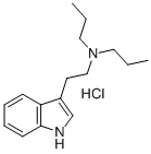 structure of CAS# 16382-06-2, N,N-Di-n-propyltryptamine hydrochloride;2-(1H-Indol-3-Yl)Ethyl-Dipropyl-Ammonium Chloride;2-(1H-Indol-3-Yl)Ethyl-Dipropylammonium Chloride;2-(1H-Indol-3-Yl)Ethyl-Dipropyl-Azanium Chloride
