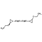 CAS#: 164386-12-3， (1R,2S)-1,1'-(1,3-Butadiyne-1,4-Diyl)Bis(2-Ethoxycyclopropane)