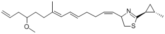 CAS#: 164454-36-8， 4-[(1E,5E,7E,11R)-11-Methoxytetradeca-1,5,7,13-Tetraenyl]-2-(2-Methylcyclopropyl)-4,5-Dihydro-1,3-Thiazole