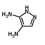 structure of CAS# 16461-98-6, 1H-Pyrazole-3,4-Diamine;1H-Pyrazole-3,4-diamine dihydrochloride;1H-pyrazole-4,5-diamine;3,4-Diaminopyrazole