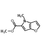structure of CAS# 164667-61-2, Methyl 4-Methyl-4H-Furo[3,2-b]Pyrrole-5-Carboxylate;methyl 4-methylfurano[2,3-d]pyrrole-5-carboxylate;ChemDiv3_011102;ZINC04271671