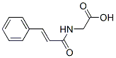 structure of CAS# 16534-24-0, N-(1-Oxo-3-Phenyl-2-Propen-1-Yl)-Glycine;2-(3-Phenylprop-2-Enoylamino)Acetic Acid;2-[[(E)-1-Oxo-3-Phenylprop-2-Enyl]Amino]Acetic Acid;2-[(1-Oxo-3-Phenylprop-2-Enyl)Amino]Acetic Acid