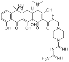 structure of CAS# 16545-11-2, Guamecycline;4-[[[(Z)-[(4R,4Ar,5Ar,6R,12Ar)-4-Dimethylamino-6,10,11,12A-Tetrahydroxy-6-Methyl-1,3,12-Trioxo-4,4A,5,5A-Tetrahydrotetracen-2-Ylidene]-Hydroxy-Methyl]Amino]Methyl]-N-(Diaminomethylene)Piperazine-1-Carboxamidine Dihydrochloride;4-[[[(Z)-[(4R,4Ar,5Ar,6R,12Ar)-4-Dimethylamino-6,10,11,12A-Tetrahydroxy-6-Methyl-1,3,12-Trioxo-4,4A,5,5A-Tetrahydrotetracen-2-Ylidene]-Hydroxymethyl]Amino]Methyl]-N-(Diaminomethylene)-1-Piperazinecarboxamidine Dihydrochloride;4-[[[(Z)-[(4R,4Ar,5Ar,6R,12Ar)-4-Dimethylamino-6,10,11,12A-Tetrahydroxy-1,3,12-Triketo-6-Methyl-4,4A,5,5A-Tetrahydrotetracen-2-Ylidene]-Hydroxy-Methyl]Amino]Methyl]-N-(Diaminomethylene)Piperazine-1-Carboxamidine Dihydrochloride
