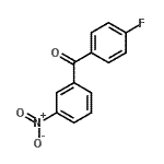 structure of CAS# 16574-53-1, (4-Fluorophenyl)(3-Nitrophenyl)Methanone;(4-fluorophenyl)(3-nitrophenyl)methanone;4-fluoro-3'-nitrobenzophenone;4-fluorophenyl 3-nitrophenyl ketone
