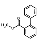 structure of CAS# 16605-99-5, Methyl 2-Biphenylcarboxylate;Biphenyl-2-carboxylic acid methyl ester;MFCD00452250