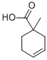structure of CAS# 16646-42-7, 1-Methyl-3-Cyclohexenecarboxylicacid;1-Methyl-1-Cyclohex-3-Enecarboxylic Acid;1-Methyl-3-Cyclohexene-1-Carboxylic Acid;1-Methyl-3-Cyclohexenecarboxylic Acid