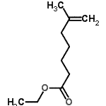 structure of CAS# 166533-72-8, Ethyl 6-Methyl-6-Heptenoate;Ethyl 6-methyl-6-heptenoate;Ethyl 6-methylhept-6-enoate;Ethyl 6-methylhept-6-enoate 97%
