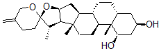 CAS#: 16683-27-5， 5beta-Spirost-25(27)-Ene-1beta,3beta-Diol